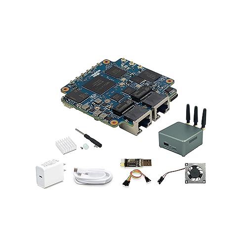 Banana Pi BPI-R3 Mini Wi-Fi 6 Open Source OpenWRT Router Board, Wireless Dual-Band Mini WiFi Router, MediaTek MT7986 (Filogic 830) CPU, Support 5X GbE and 2X 2.5GbE SFP for NAS Smart Home Gateway