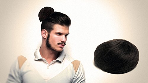 The Original Man Bun Instant Clip On Bun Hair Extension Black