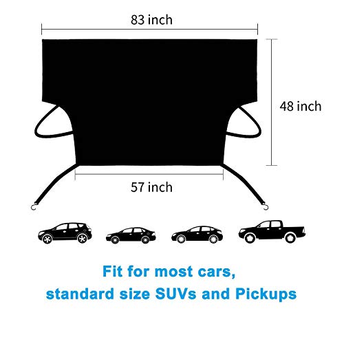 MITALOO Windshield Snow Cover Ice Removal Wiper Visor Protector All Weather Winter Summer Auto Sun Shade for Cars Trucks Vans and SUVs Stop Scraping Fits Most Car, SUV, Truck, Van or Automobile