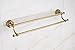 Rozin Antique Brass Double Towel Bars Wall Mounted Towel Rack Art Carved Deco