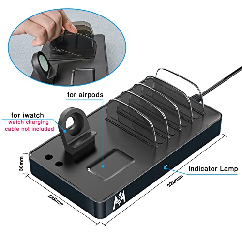 KKM 7 in 1 Charging Station for Multiple Devices, 40W Charging Dock