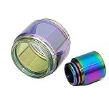 Pettstore TFV12 Prince 8ml Extended Replacement Bulb Glass Tube Atomizer Nozzle Rainbow Drip Tip (Glass Warehouse + Drip Tip)