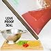 Reusable Silicone Food-Storage Cooking Bags - Airtight Zip Seal Colored Containers Keep Food Hot or Cold - Baby Food Prep or Sous Vide - (2L 4M bags)…