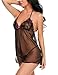 Avidlove Women Babydoll Sexy Lingerie Transparent Lace Chemise Halter Sleepwear