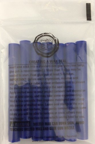 Sapphire Blue Flexible Glue Gun Sealing Wax - 7 Sticks