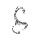 Silver Phantom Jewelry Women's Silver Tone Dragon Ear Cuff Wrap Earring Gothic Jewelry