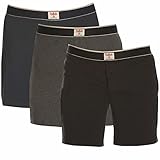 Buffalo David Bitton Mens 3 Pack Knit Boxers Blacks X-Large