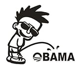 Funny Pee on Obama Cool Guy Sticker Decal