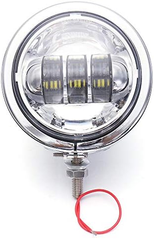 YLiansong Motorbike Headlights 2pcs 4.5inch LED Fog Light With Outer Cover Housing Bracket IP67 Waterproof Protection Motorcycle Headlight For Harley Davidson Front Lamp