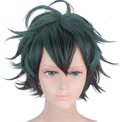 Short Green Wigs For Midoriya Izuku Short Fluffy Boy Male Full Anime Cosplay Hair Wigs With Free Hair Cap Wig025 Amazon Com Au Beauty
