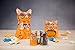 Salt & Pepper Shakers, Smarty Cat Collection, Hand-painted Ceramic by Boston Warehouse