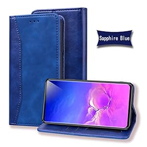 LODROC Galaxy S10+ (S10 Plus) hoes, TPU lederen hoes magnetische beschermhoes [kaartenvak] [standfunctie], stootvaste…