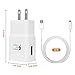Samsung Galaxy S7 Fast Charger Adaptive Fast Charging Wall Charger Kit Quick Charge 2.0 Adapter with Cable, 75% Increase in Charging Speed, Compatible with Samsung Galaxy S7/S7 Edge/S6/Note5/4 /S3