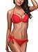 Taylover Women's Halter Tie Underwire Knot Push up Two Piece Bikini Swimsuits Bandeau Bikini Swimsuit