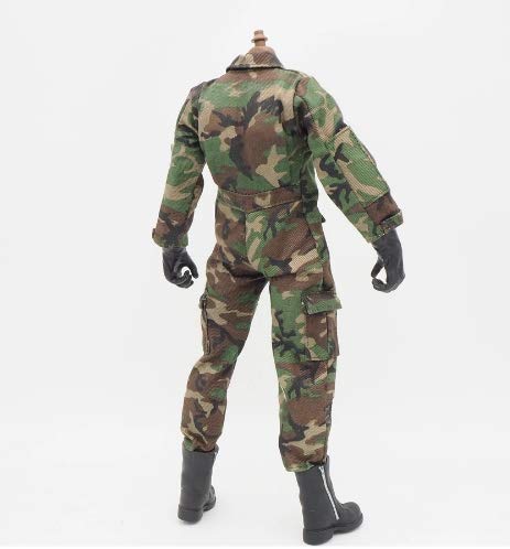 Studio one 1/6 Scale Clothes Uniforms Soldier Jumpsuit for 12" Male Military Action Figure Body Cloth for Doll