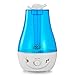 Ultrasonic Cool Mist Humidifier - Whisper Quiet with LED Nightlight - 3 Liter High Capacity with Whole House Humidifier - Over 12 Hours of Use,Automatic Shut-off