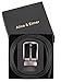 Alice & Elmer Men's Dress Belt Leather Twist Reversible 1 1/2'' Wide With Removable Rotated Buckle Belts Black & Brown