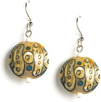 Jody Coyote Earrings AG-0113-01 Avant Garde Collection bead