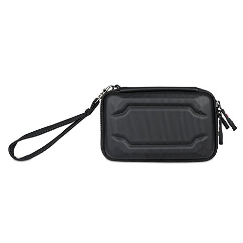 BUBM Eva Electronic Accessories Organizer Case, Travel Gadget Bag with Handle, Perfect for Cables, USB Drives, Batteries, memory cards (Black) - Thumbnail 2