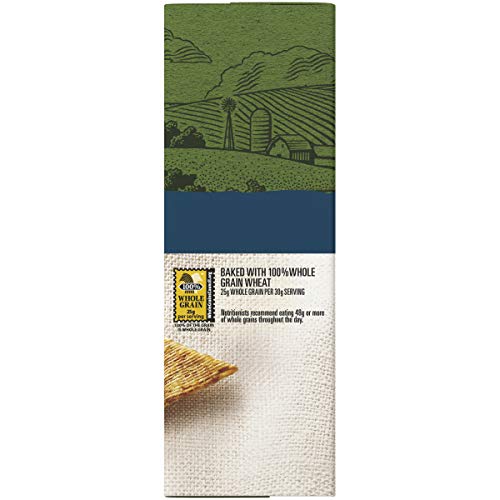 TRISCUIT ORGANIC ORIGINAL WHOLE GRAIN WHEAT CRACKERS, ORGANIC CRACKERS, VEGAN SNACKS, LUNCH SNACKS, 6.5 OZ
