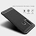 Toppix Case for Samsung Galaxy A9 (2018), Soft TPU Bumper Flexible [Shock Absorption] [Carbon Fiber Texture] Bumper Protective Cover for Galaxy A9 (2018), Black