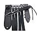 BOffer Scuba Diving Knife Double Edge with Sheath - Tactical Sharp knives with Edge Line Cutter,Sawing Edge,Leg Strap for Divers