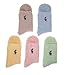 5 pairs Women's Super Soft Cozy Fuzzy Slipper Socks Microfiber Winter Warm Crew Home Socks
