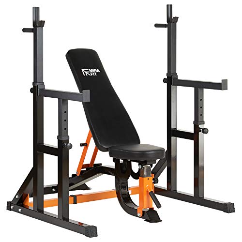 Mirafit Semi Commercial Weight Bench & Squat Rack Set Up