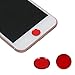 BLLQ Compatible with iPhone7 Home Button Sticker Support Fingerprint Indentification Touch ID RED RED Home Button Sticker Compatible with iPhone 7 iPhone 7 Plus RED iPhone 6 6S Red