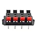 Tegg 5 PCS 8 Position 2 Row Push Release Connector Plate Stereo Speaker Terminal Strip Block