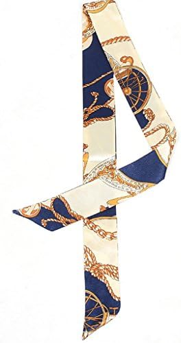 AOYOMO Silk Neck Hair Scarf Twilly Handbag Handle Wrap Silk Ribbon Band