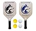 Wolfe Wood Pickleball Paddle Bundle - Premium Set Includes 2 Wood Paddles + 4 Outdoor Balls | Meets USAPA Specifications