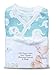 Cambria Baby 100% Organic Mint Kimono Gowns. Side Snaps.Built in Mitts. 2 Pk. 0-3