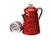 GSI Outdoors Percolator Coffee Pot | Enamelware Campfire Coffee Boiler Kettle for Outdoor Camping Cookware, Cabin, RV, Kitchen, Hunting & Backpacking