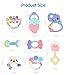 TUMAMA Baby Rattles Teether Toys, Infant Shaking Bell Rattle Set with Storage Box BPA Free Toys for 0, 3, 6, 9, 12 Month Old and Newborn Baby, Candy Colors