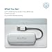 USB Hub, HooToo Ultra Slim 4-Port USB 3.0 Data Hub (5Gbps Transfer Speed, Anodized Alloy, Compact, Lightweight, for Mac and Windows OS)-Silver