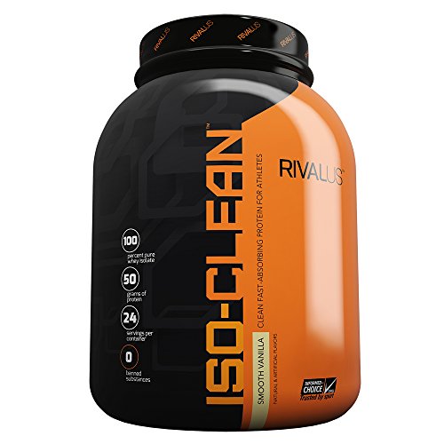 Rivalus Iso-Clean Protein Powder Blend, Vanilla, 3.5 Pound