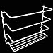 Evelots Wrap/Foil Organizer Rack-Kitchen Cabinet Door-Wall-Plastic Coated Iron