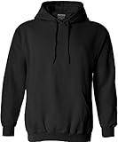 Joe's USA Hoodies - Soft & Cozy Hooded Sweatshirt, L, Black