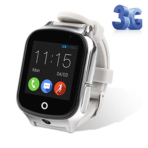 Autopmall GPS Watch Kids GPS Tracker Watch Waterproof IP65 SOS Call Function GPS WiFi LBS Real Time Tracking Health Steps Activity Tracking Boys Girls Gift
