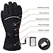 GLOBAL VASION Electric Heated Gloves with Rechargeable Batteries Gloves Waterproof Thermal Gloves Touchscreen for Skiing Walking Hiking Climbing Driving Cold Weather Gloves