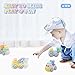 Lydaz Push and Go Cars Cartoon Friction Powered Trucks Toy for Baby Toddlers Boys Girls 1 2 3 Year Old(Set of 4)