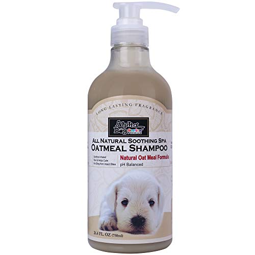 Alpha Dog Series All Natural Anti Itch Oatmeal Shampoo + Conditioner for Dogs | Hypoallergenic Soothing Relief for Dry, Itchy, Bitten or Allergy Damaged Skin (Pack of 2)