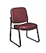 OFM Armless Reception Chair - Anti-Microbial/Anti-Bacterial Vinyl Guest Chair, Wine (405-VAM)