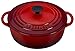Le Creuset Shallow Dutch French Oven, 2.75 quart, Cerise (Cherry Red)