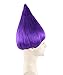 Colorful Pointy Troll Cosplay Costume Wig Collection, Multiple Color Options, Unisex, Adult & Kids Sizes