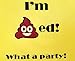 L LIFETIME Party Favor Plastic Goodie Bags with Handles- Theme Birthday Supplies Gift Bag for Kids and Adults – I'm Pooped (24 Pack)