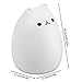 Excelvan Cute Cat Table Lamp Kitty Silicon Night Light LED with Sensitive Tap Control 7 Changing LED Romantic and Warm White Modes Kids Gift for Bedroom Bar Club Lounge