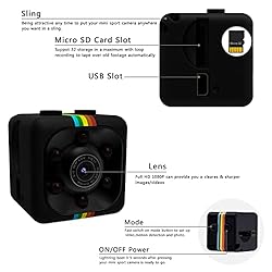 ErinalBar Hidden Camera Mini Spy Camera Wireless
