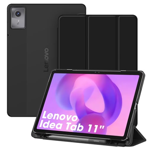 Fintie Funda para Lenovo Idea Tab de 11 pulgadas 2025 (TB-336ZU/TB-336FU) - Funda ultrafina con parte trasera translúcida con función de encendido y apagado automático
